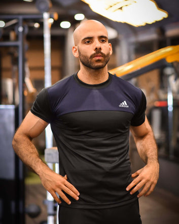 Adi Blue & Black Dri-Fit T-Shirt