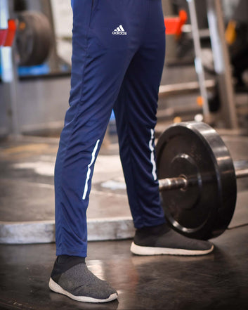 Adi Blue Dri-Fit Tracksuit with reflector strips