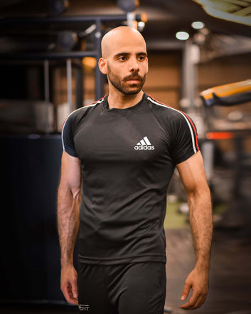Adi 2 Strip black Dri-Fit T-Shirt