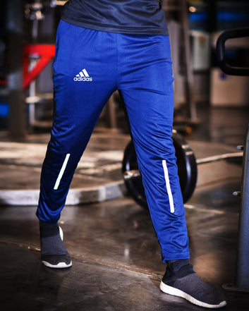 Adi Blue Dri-Fit Trouser with reflector strips