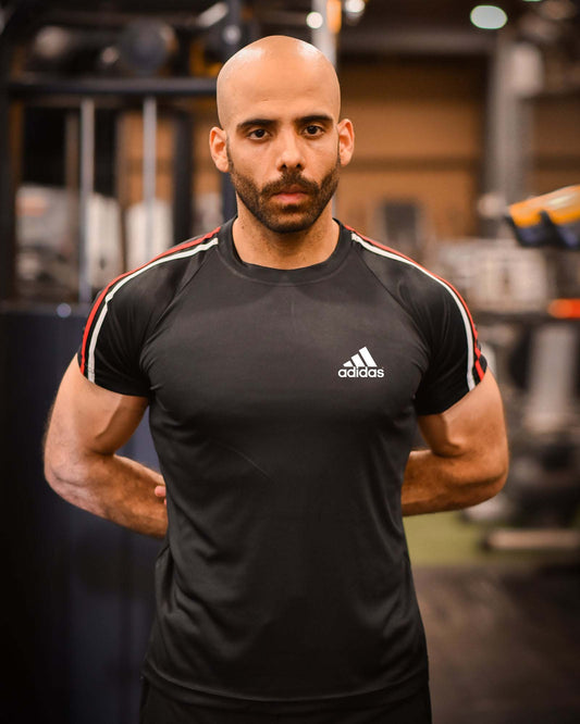 Adi 2 Strip black Dri-Fit T-Shirt