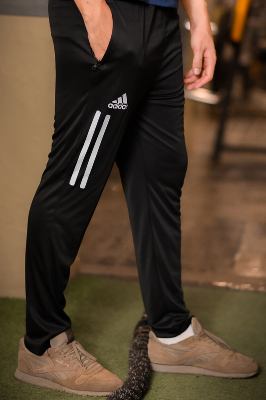 Adi Contrast Black Dri-Fit Trouser