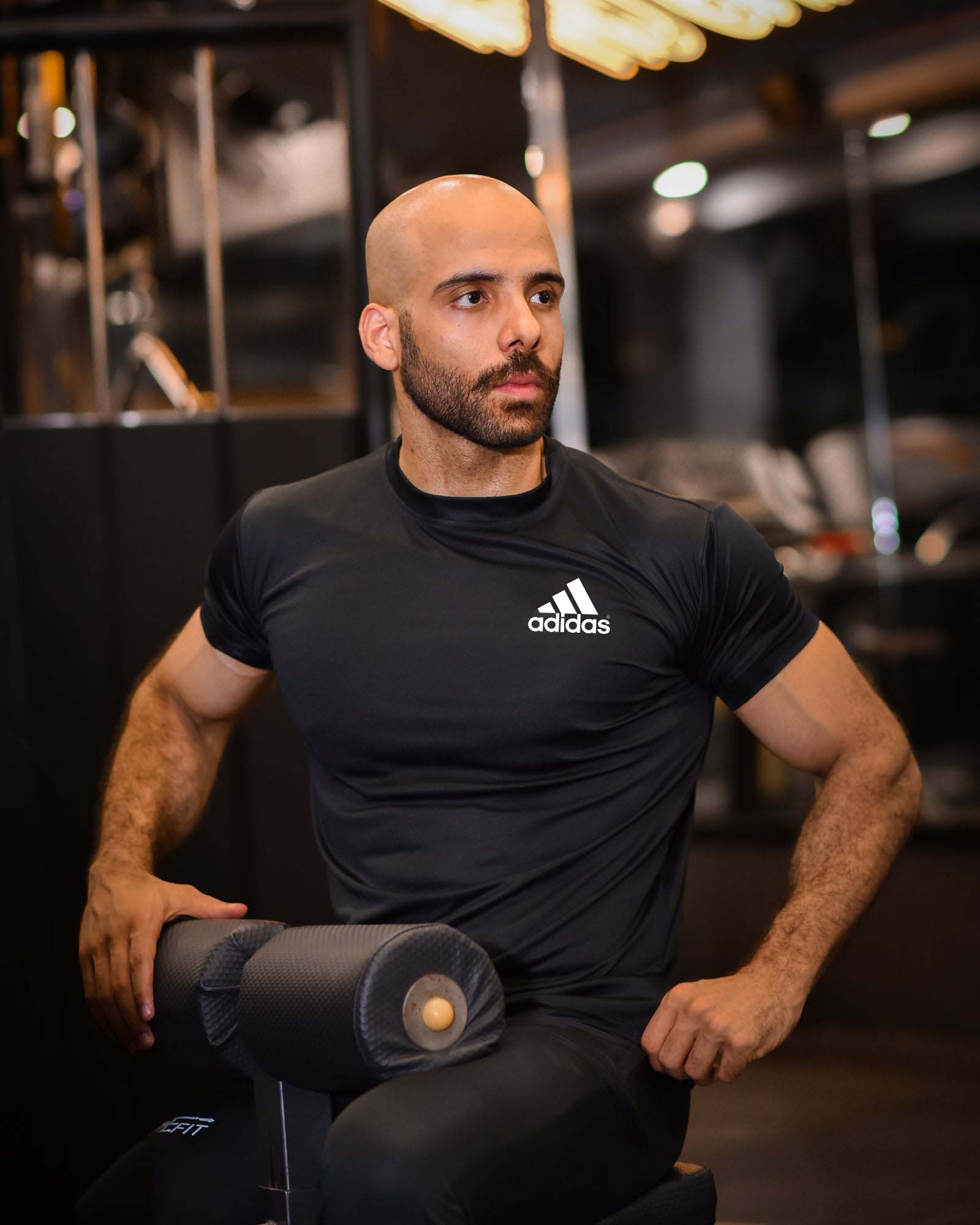 Adi Plain Black Dri-Fit T-Shirt