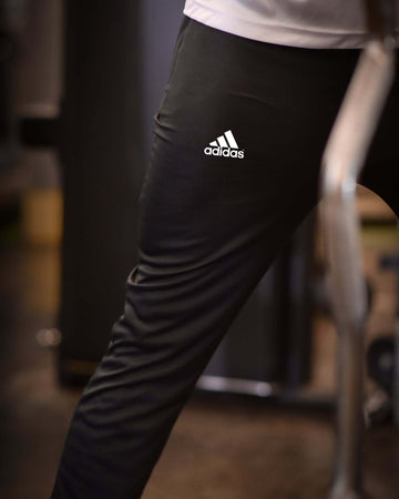 Adi Plain Black Dri-Fit Trouser