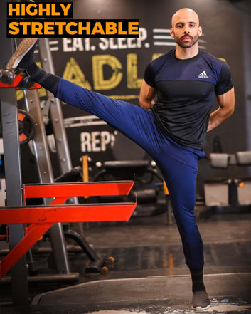 Adi 3 Strip Dri-Fit Trouser Blue